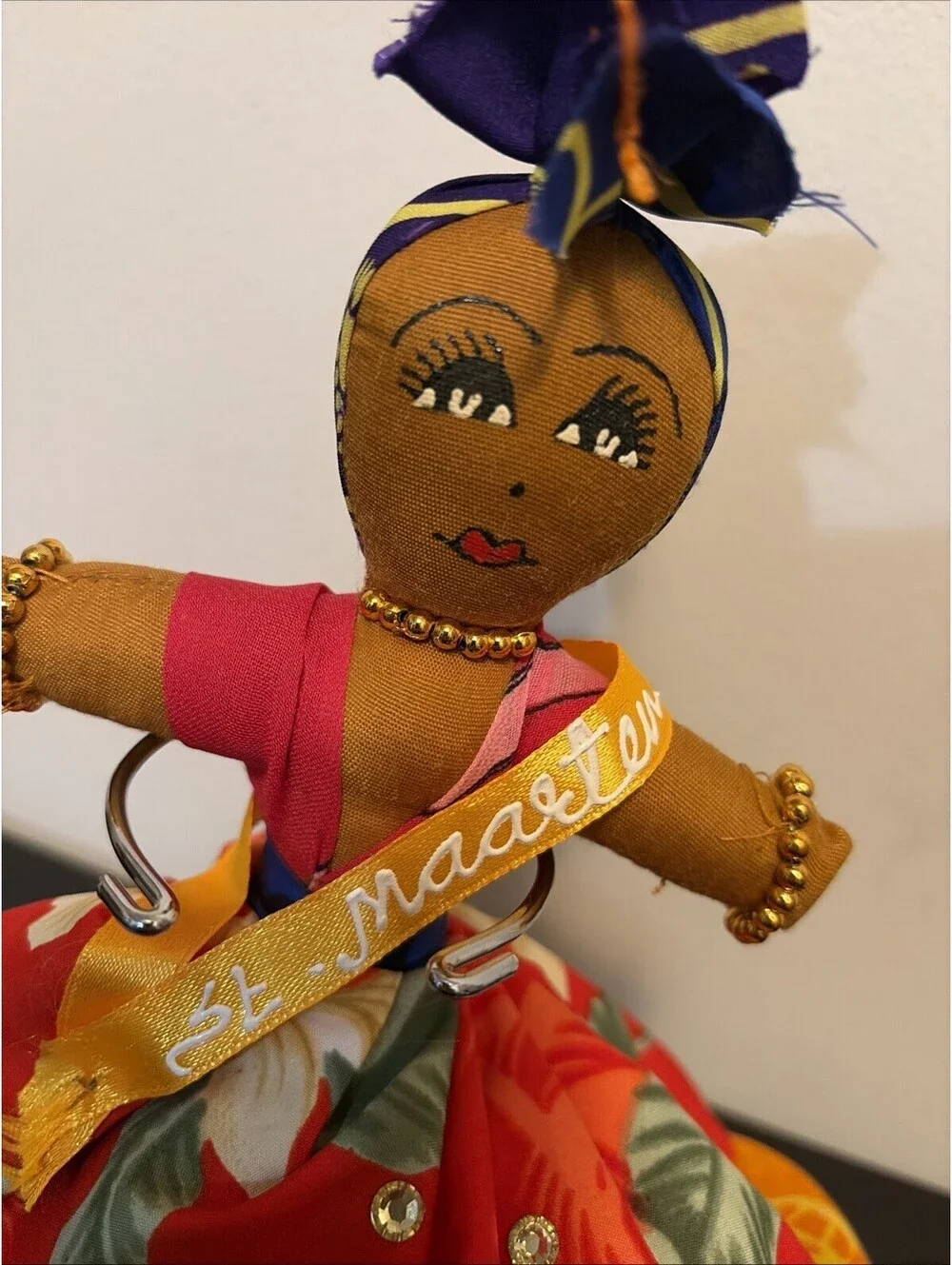 St Maarten Topsy Turvy Doll Caribbean Story Telling Rag Doll Toy 12